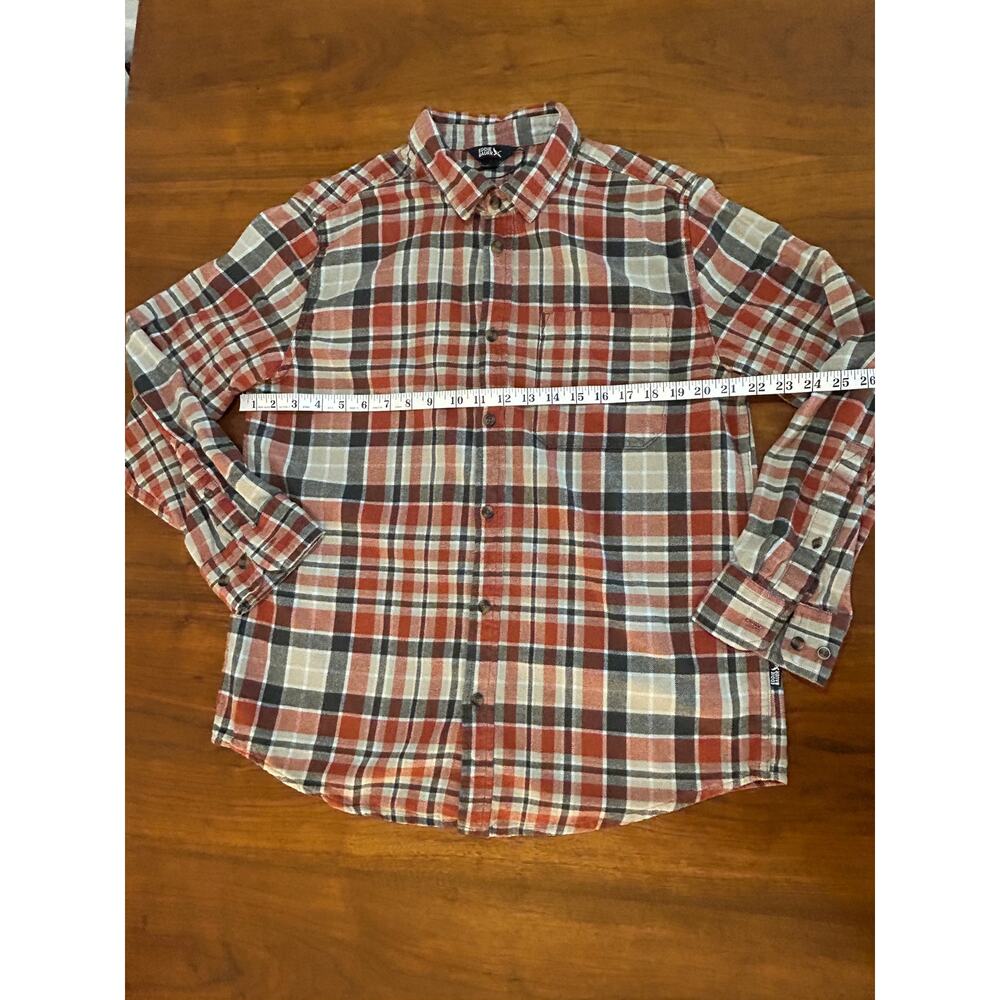 Plaid Flannel Eddie Bauer Long-Sleeve Button-Down Shirt Y2K Grunge - (Mens L)‎ - Picture 5 of 11